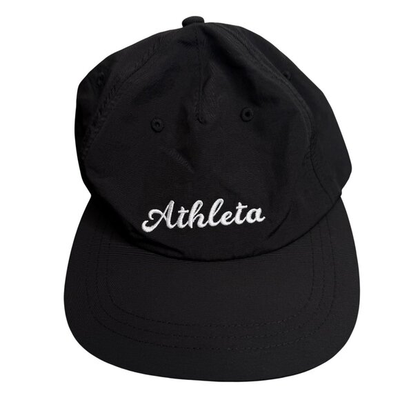 Athleta Black Nylon Adjustable Strap Baseball Cap - Picture 3 of 6